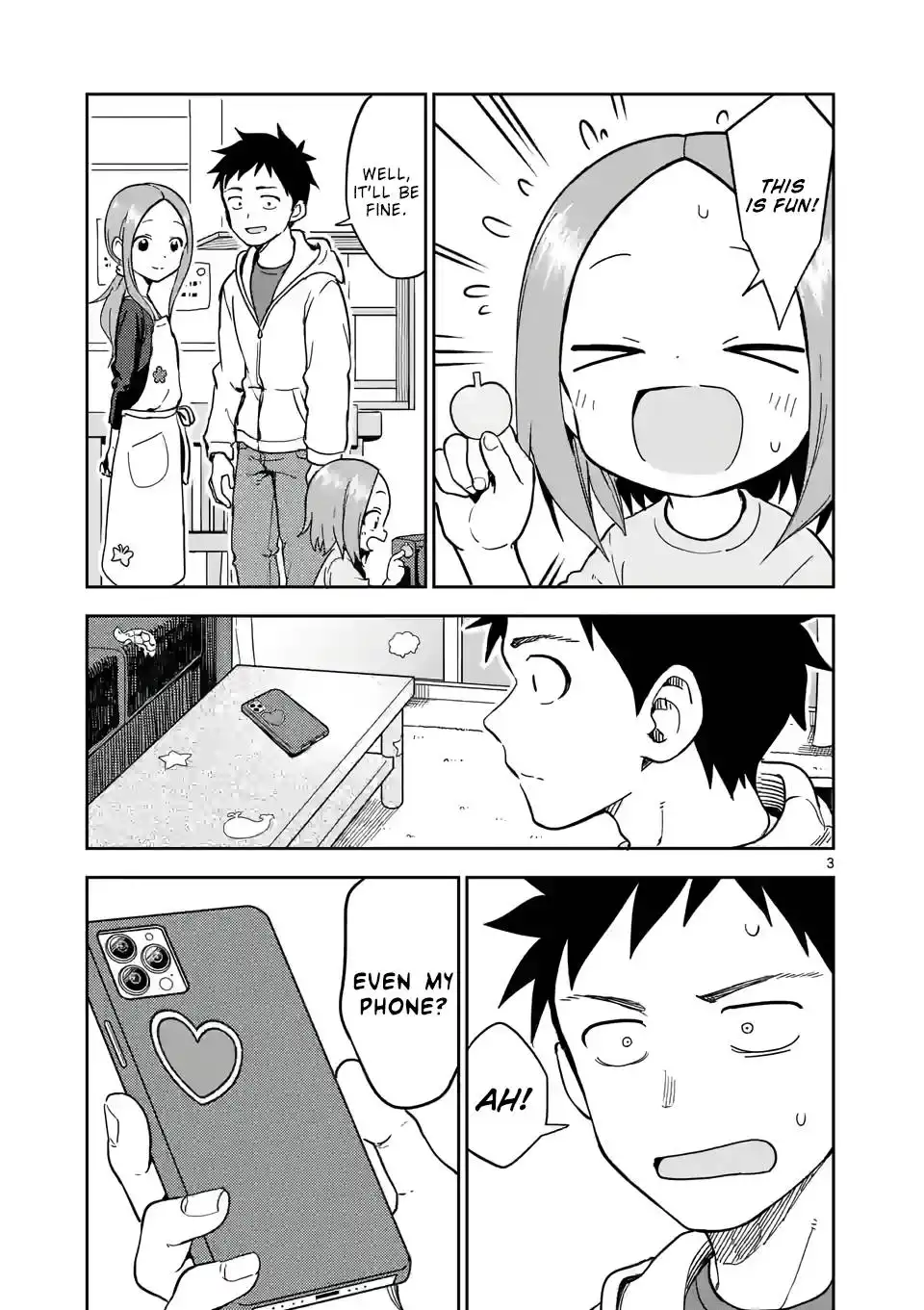 Karakai Jouzu no (Moto) Takagi-san Chapter 221 3